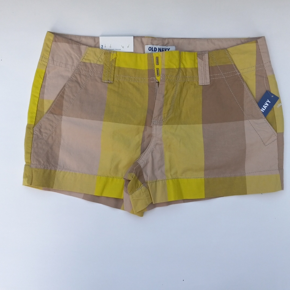 YELLOW & TAN SHORTS
